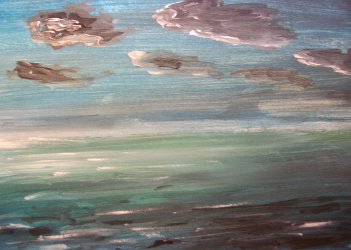 Lucht en water acrylverf