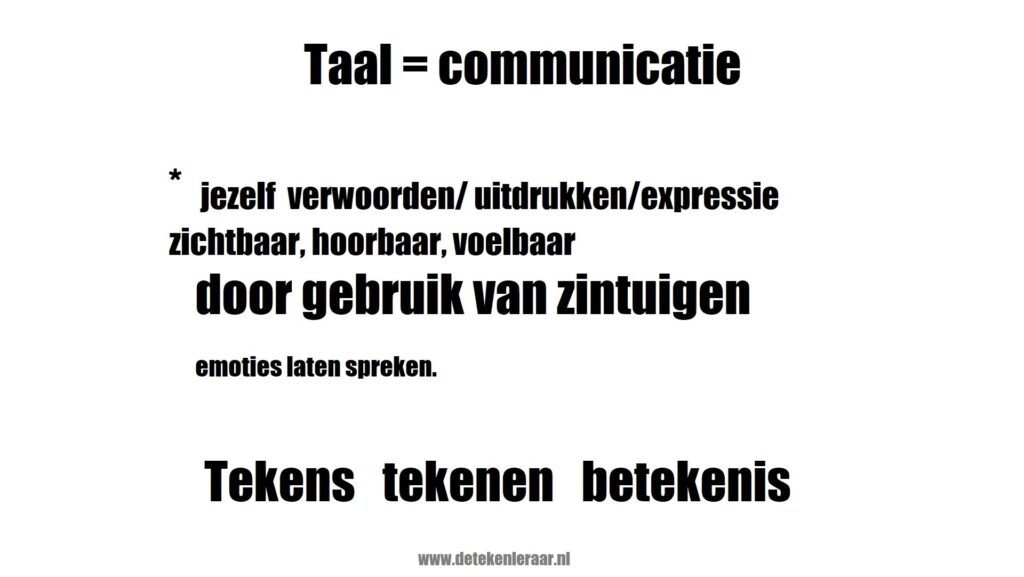 Tekenen is communiceren